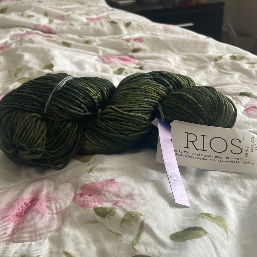 Malabrigo Rios yarn in ivy